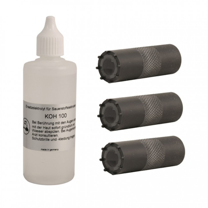 Kit de travail, comprenant 3 GWOK 02, 1 KOH100, 1 pipette