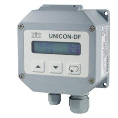 Convertisseur de débit UNICON-DF – Affichage LCD – Alimentation par boucle – ±99999 chiffres