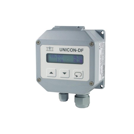 Convertisseur de débit UNICON-DF – Affichage LCD – Alimentation par boucle – ±99999 chiffres