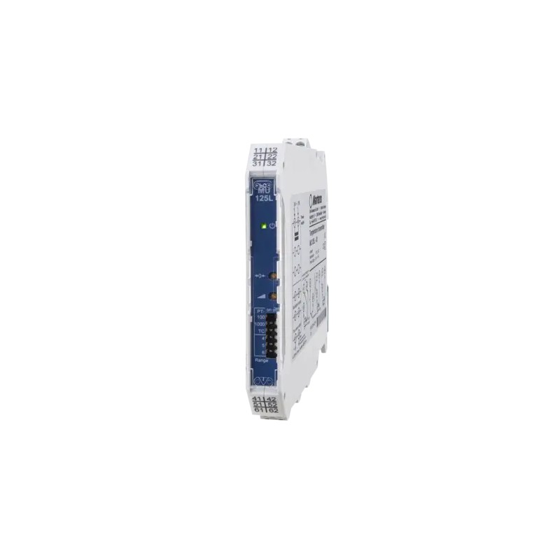 Transducteur universel UT125 – Thermoéléments J, K, S et Pt100 – Sorties analogiques 0/2..10 V et 0/4..20 mA