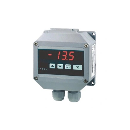 T1010 – Appareil de mesure de température avec entrées Pt100, Pt1000 ou TC – Jusqu’à 4 sorties d’alarme