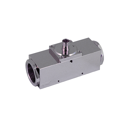 LABO-HD1K-S – Interrupteur de débit électronique DN 8–25 pour eau, sortie transistor push-pull, laiton/acier inoxydable