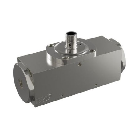 LABO-HD2K-S – Interrupteur de débit électronique DN 8–25 pour fluides visqueux, sortie transistor push-pull programmable, laiton