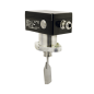 UBX-025 – Moniteur de débit à déflecteur, contact microrupteur, DN 65–100, laiton/acier inoxydable