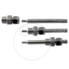 Transmetteur de débit LABO-F012-I/U/F/C | Sorties 20 mA, 10 V, fréquence et impulsion – Sonde PN 40