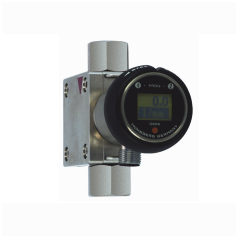 Transmetteur de débit OMNI-RRH | Écran LCD, sorties analogiques et commutation – Boîtier métallique DN 10–25