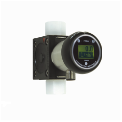 Transmetteur de débit OMNI-RRI | Écran LCD, sorties analogiques et commutation – Boîtier plastique DN 10–25