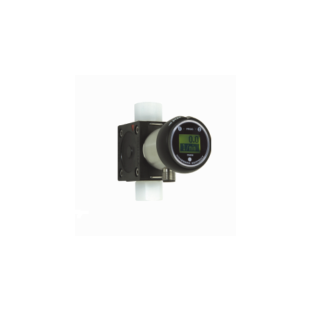 Transmetteur de débit OMNI-RRI | Écran LCD, sorties analogiques et commutation – Boîtier plastique DN 10–25