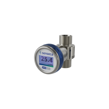Transmetteur/Interrupteur de débit OMNIPLUS-RT | IO-Link intégré | Mesure turbine pour fluides à faible viscosité | Boîtier inox