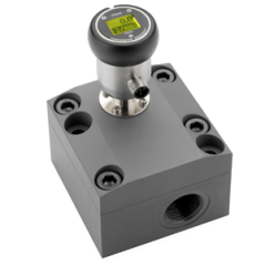 Volumètre à roue dentée OMNI-VHZ | Écran LCD, sorties analogiques et 2 sorties de commutation pour fluides visqueux