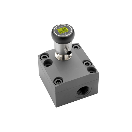 Volumètre à roue dentée OMNI-VHZ | Écran LCD, sorties analogiques et 2 sorties de commutation pour fluides visqueux