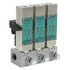 Bloc collecteur VB – Distribution simple ou multiple pour débitmètres NJ/NJV