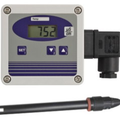 Transducteur de conductivité GLMU200-TRP | Cellule LFE 230 graphite, compensation température, 4..20 mA