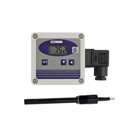 Transducteur de conductivité GLMU400-SWP | Cellule LFE 430 graphite, compensation température, 4..20 mA