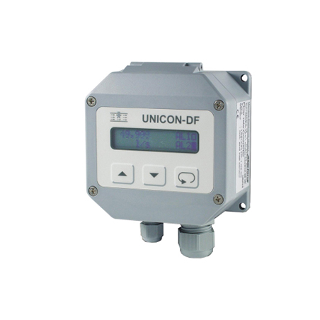 Convertisseur de débit UNICON-DF – Écran LCD et alimentation par boucle de courant