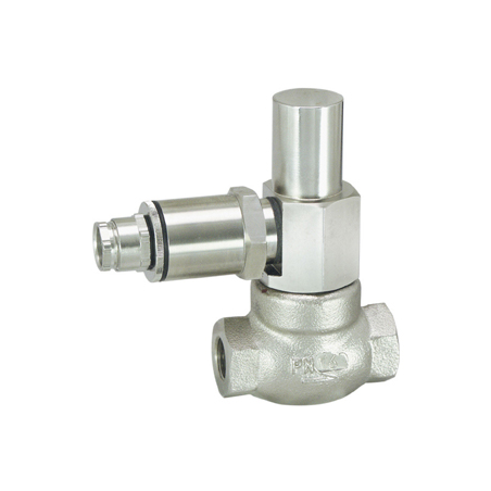 Interrupteur de débit G-…GR | Principe piston | Interrupteur à lames | DN 10–15 | Laiton rouge