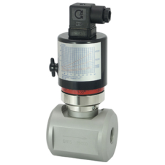 Commutateur de flux VM-…GK | Principe piston | Micro-interrupteur | DN 10–80 | Acier inoxydable