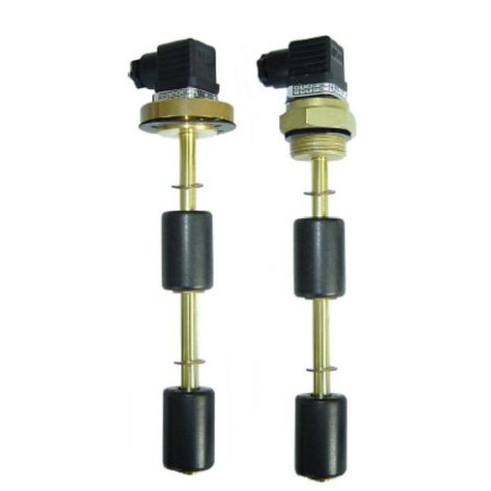 Interrupteur à flotteur SIMPLE – M2 | Double commutateur – Laiton / Flotteur spansil – Tube 200 à 500 mm