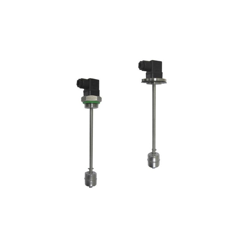 Interrupteur à flotteur SIMPLE – S1‑S | Tout inox – Point unique – 100 à 500 mm – Raccord GAS-M / Bride