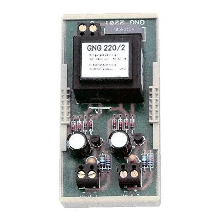 Adaptateur secteur GNG220/2 – 230 V, sortie 2×18 V DC, montage sur rail