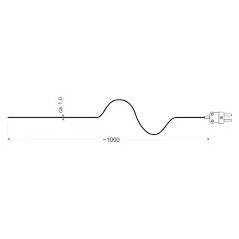 Sonde GTF300GS – Températures élevées pour gaz, air et surfaces solides