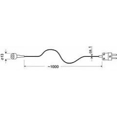 GMF250 – Sonde magnétique autocollante pour surfaces métalliques – Capteur à ressort