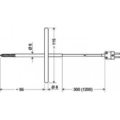 Sonde GGF200 – Pour produits surgelés, à visser sans préperçage