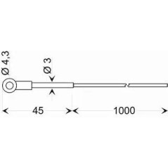 Sonde GKF250 – Sonde à cosse pour mesure de température
