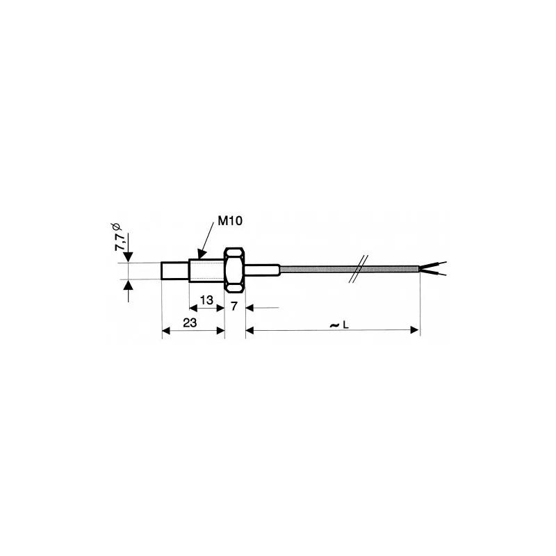 Sonde à visser GMF15/180 – Capteur KTY83-110 pour gaz et liquides