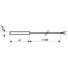 Sonde d’immersion, d’applique ou d’air GMF30/180 – Capteur KTY83-110