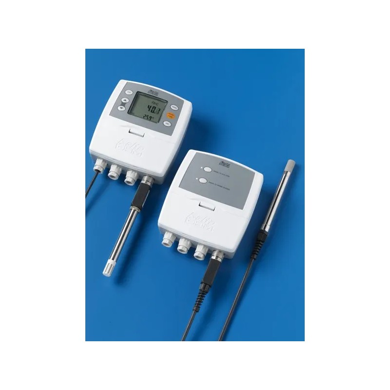 TRANSMETTEUR, INDICATEUR, RÉGULATEUR ON/OFF, COLLECTEUR DE DONNÉES DE TEMPÉRATURE ET HUMIDITÉ AVEC SONDE INTERCHANGEABLE