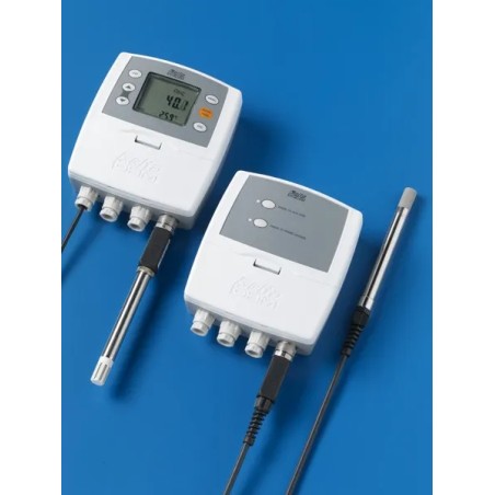 TRANSMETTEUR, INDICATEUR, RÉGULATEUR ON/OFF, COLLECTEUR DE DONNÉES DE TEMPÉRATURE ET HUMIDITÉ AVEC SONDE INTERCHANGEABLE