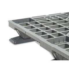 Palette industrielle BASIC 1210-O3 – 1200x1000 mm, semelles amovibles, surface antidérapante