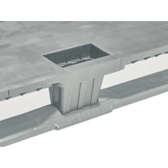 PALETTE INDUSTRIELLE LÉGÈRE FERMÉE AVEC SEMELLES