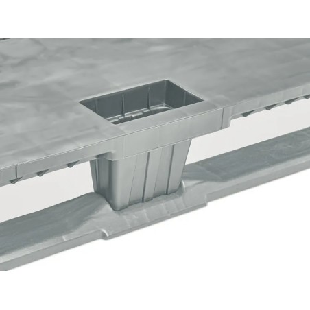PALETTE INDUSTRIELLE LÉGÈRE FERMÉE AVEC SEMELLES