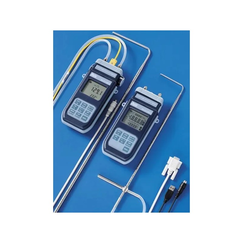 MICROMANOMETRES AVEC TUBE DE PITOT - THERMOMETRES PORTATIFS