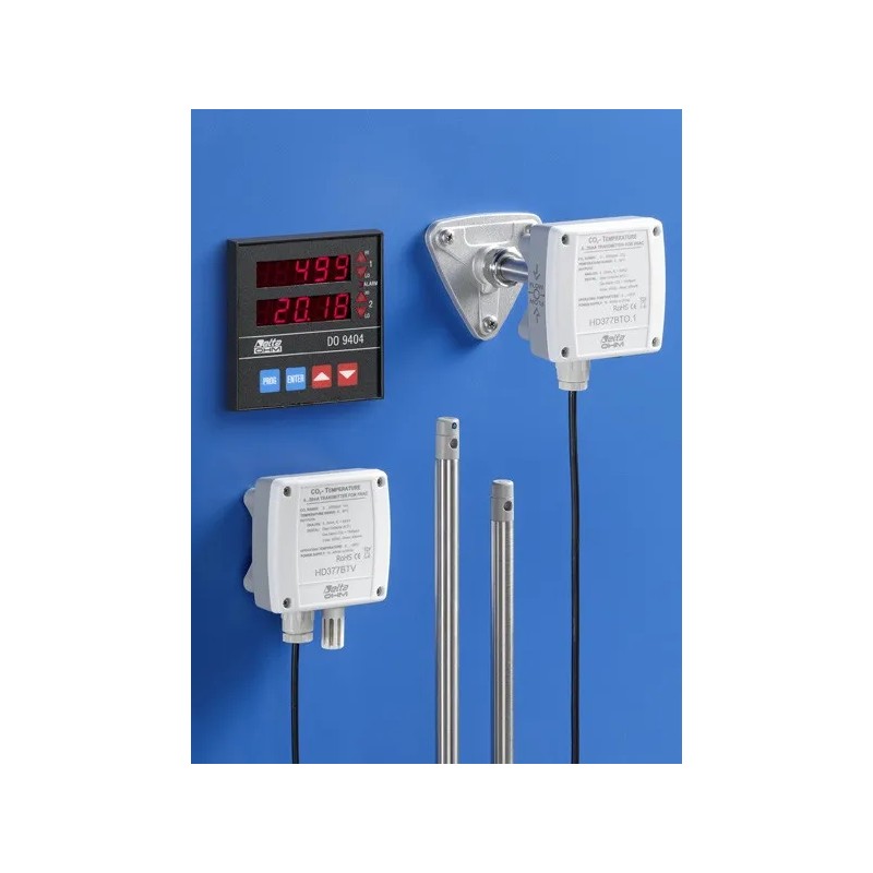 Transmetteurs de CO2, CO2 et température