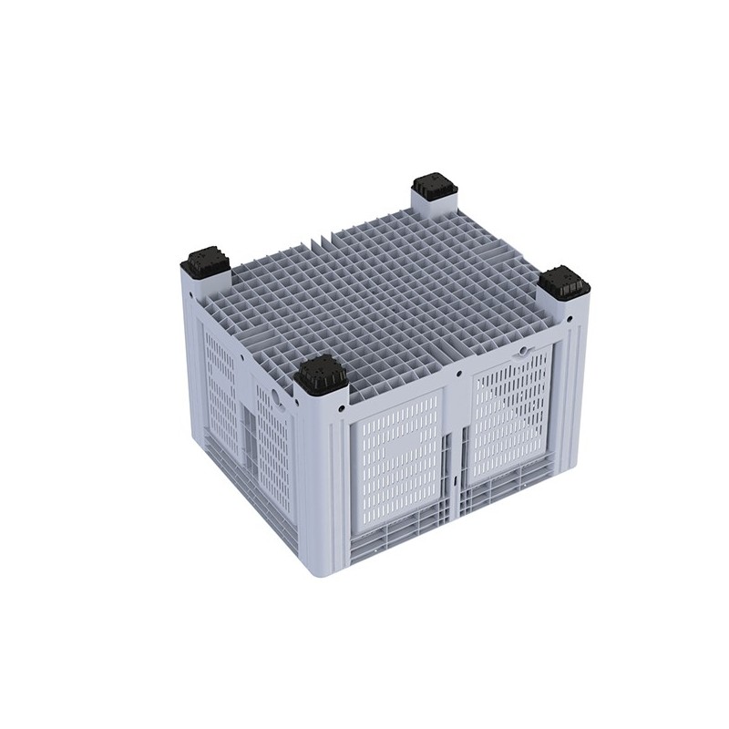 Caisse-palette rigide ouverte de 4 pieds et grand volume