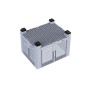 Caisse-palette rigide ouverte de 4 pieds et grand volume