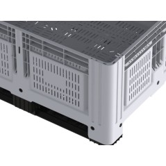 Caisse-palette rigide ouverte de 4 pieds et grand volume