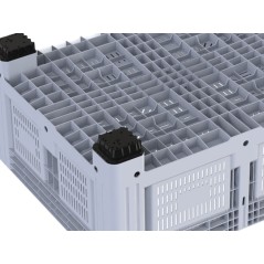 Caisse-palette rigide ouverte de 4 pieds et grand volume