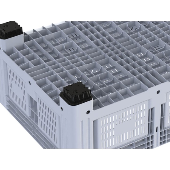 Caisse-palette rigide ouverte de 4 pieds et grand volume