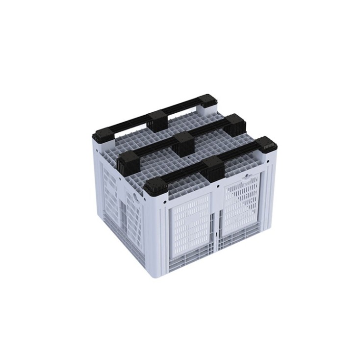 Caisse-palette rigide ouverte de 3 semelles et grand volume Caisse-palette rigide ouverte de 3 semelles et grand volume