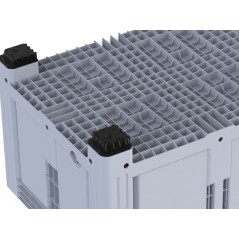 Caisse-palette rigide fermee de 4 pieds et grand volume