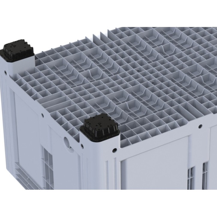 Caisse-palette rigide fermee de 4 pieds et grand volume