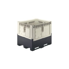 Conteneur industriel pliant de 3 semelles et grand volume