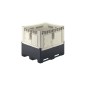 Conteneur industriel pliant de 3 semelles et grand volume