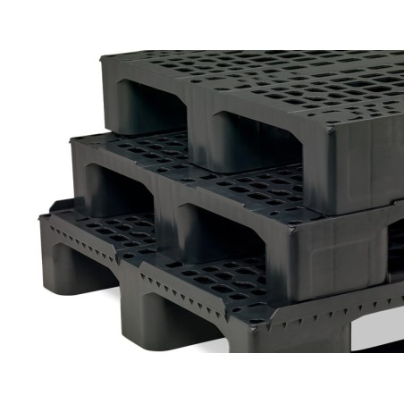 PALETTE EUROPÉENNE LOGISTIQUE FERMÉE 3 SEMELLES