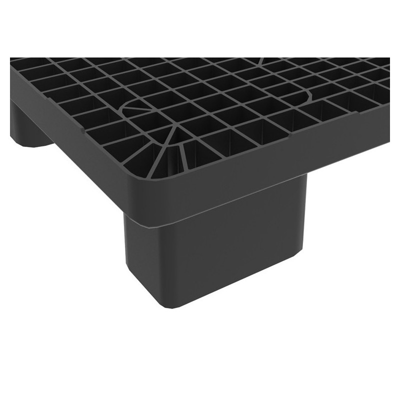 Palette Plastique Industrielle Monobloc – LOGIC PRO 1311 (1300x1100 mm, 9 pieds)