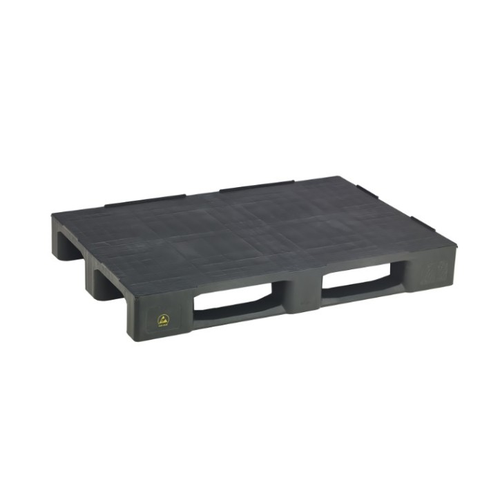 PALETTE EUROPÉENNE LOGISTIQUE FERMÉE 3 SEMELLES ANTISTATIQUE